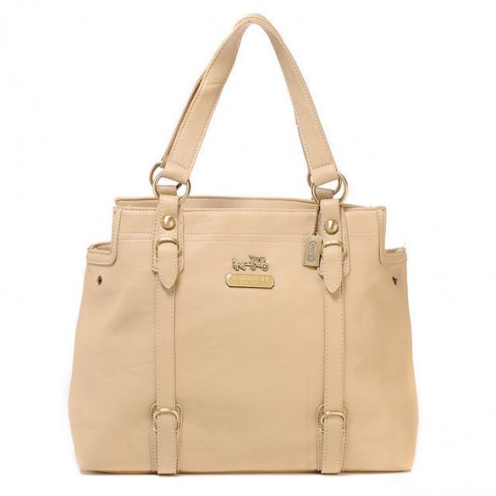 Coach Logo Medium Ivory Totes ATE | Women